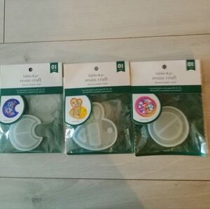 Hildie & Jo Resin Craft Silicone Mold Lot of 3